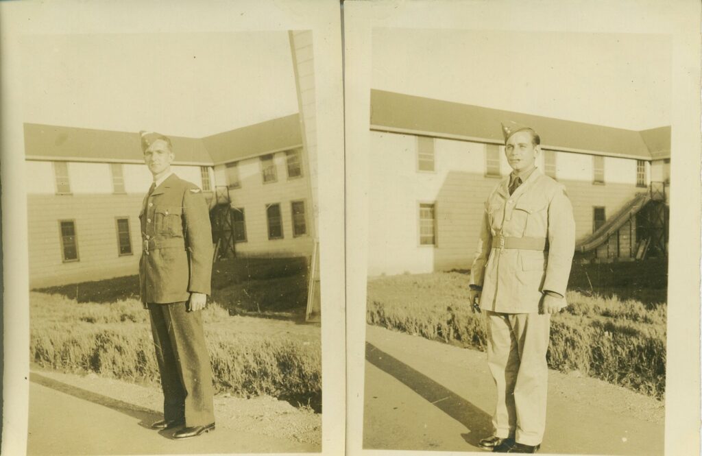 Cyril Devaux and Trevor Rostant somewhere in Canada during their training.